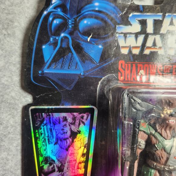 Star Wars Chewbacca In Bounty Hunter Disguise Shadows Of The Empire VTG New '96 - Picture 6 of 7